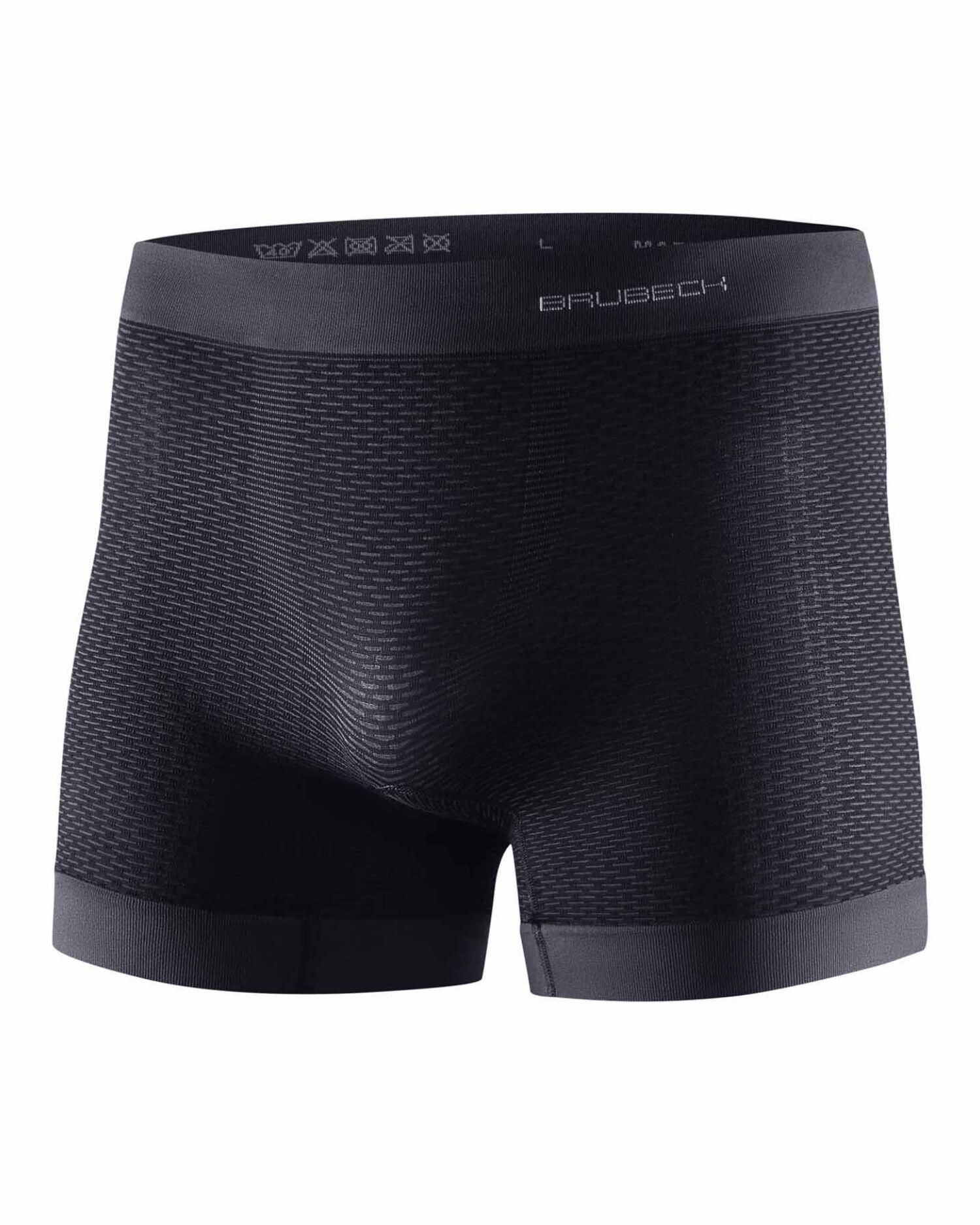 Brubeck Bokserki base layer m 2019 czarny BOXERKI MAN BASE LAYER XL GRAFIT