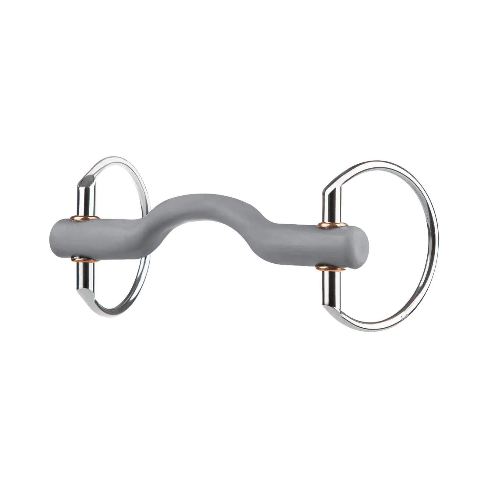 Beris Wędzidło oliwkowe językowe PORT BAR 18mm - BERIS - soft 65253