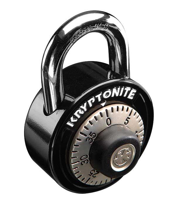 Kryptonite kłódka ze stali, średnica 50 mm, kłódka z zamkiem szyfrowym (klasyczna)/Gripper Dial Padlock średnica 50 mm z połączeniem. (PADLOCKS)