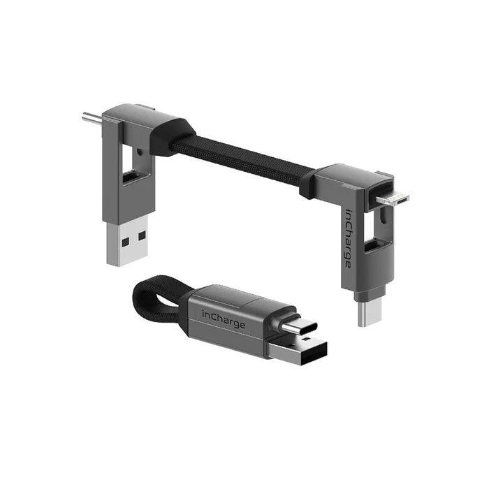 Kabel Rolling Square inCharge 6v1 USB USB-C Micro USB Lightning RS-SIX01R) Szary