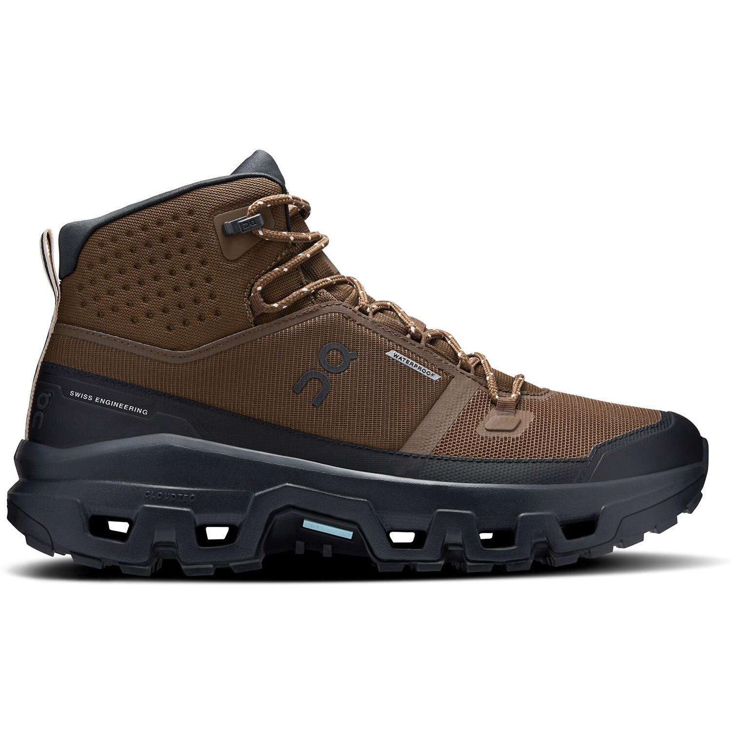 Męskie buty outdoorowe On Cloudrock Mid WP Earth/Black EUR 44