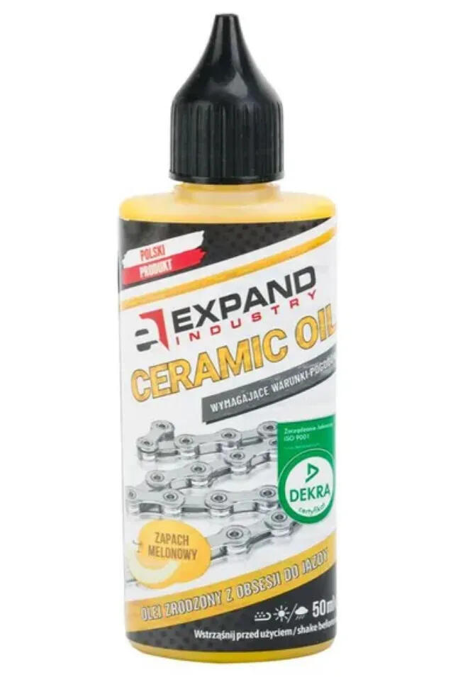 Olej do łańcuchów rowerowych Expand Ceramic Oil na wymagające warunki pogodowe
