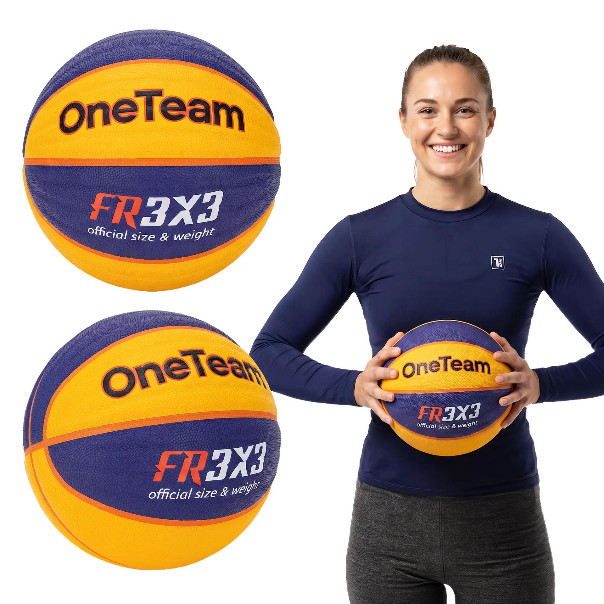 Piłka do koszykówki OneTeam Rim Rush Fiba 3x3