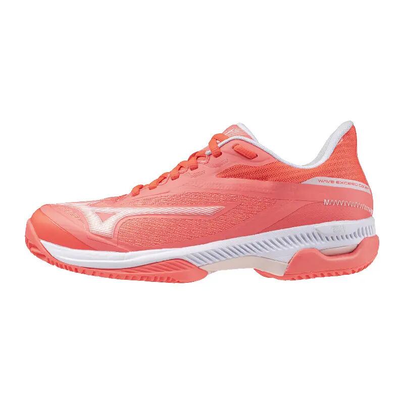 Damskie buty tenisowe Mizuno Wave Exceed Court Clay W White/Pinkesque/Barbados Cherry EUR 38,5