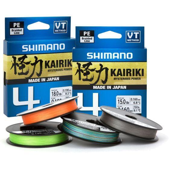 Plecionka SHIMANO Kairiki 4 0.19 mm / 300 m Zielony