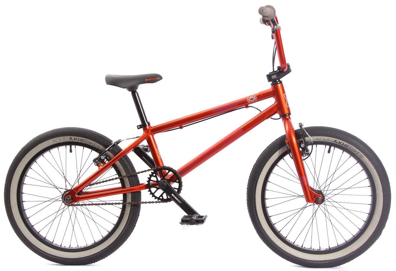 Rower BMX dziecięcy aluminiowy COSMIC AL pomarańczowy 20 cali 10,6 kg
