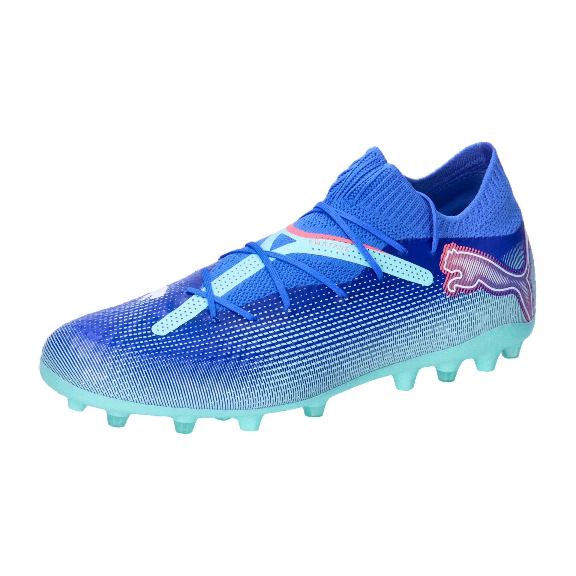 PUMA Unisex Future 7 Pro Mg buty piłkarskie, Bluemazing PUMA biała elektryczna mięta pieprzowa, 41 EU