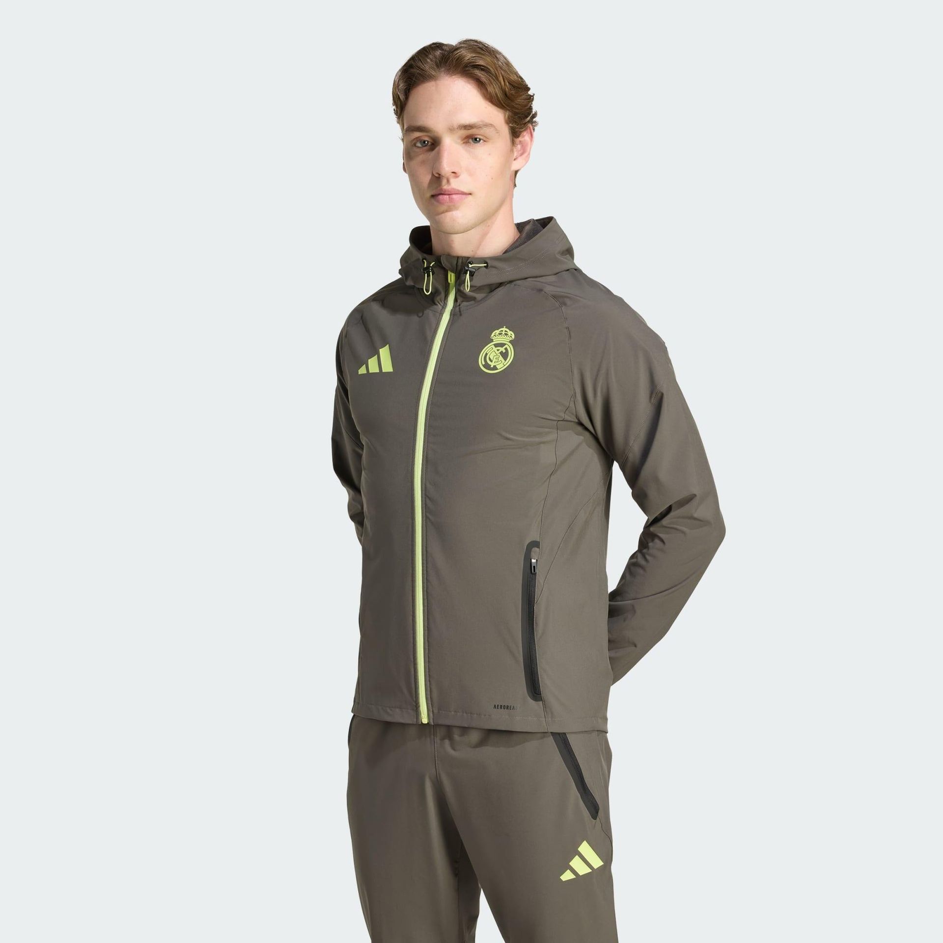 Kurtka Real Madrid Tiro 25 Competition Vis Tech Travel Jacket