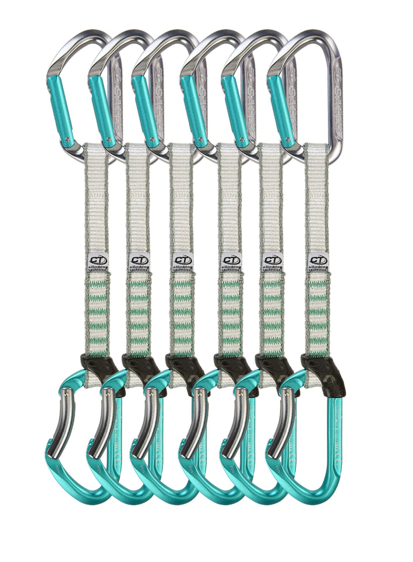 Ekspres wspinaczkowy Climbing Technology Salto Set NY 17 cm 6-Pack