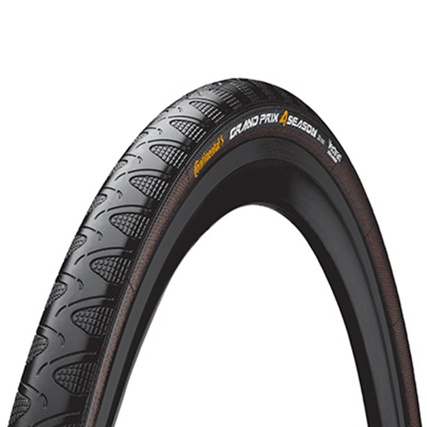 Continental Grand Prix 4-Season opony do rowerów wyścigowych Double Vectran Breaker i DuraSkin, czarny 0100175