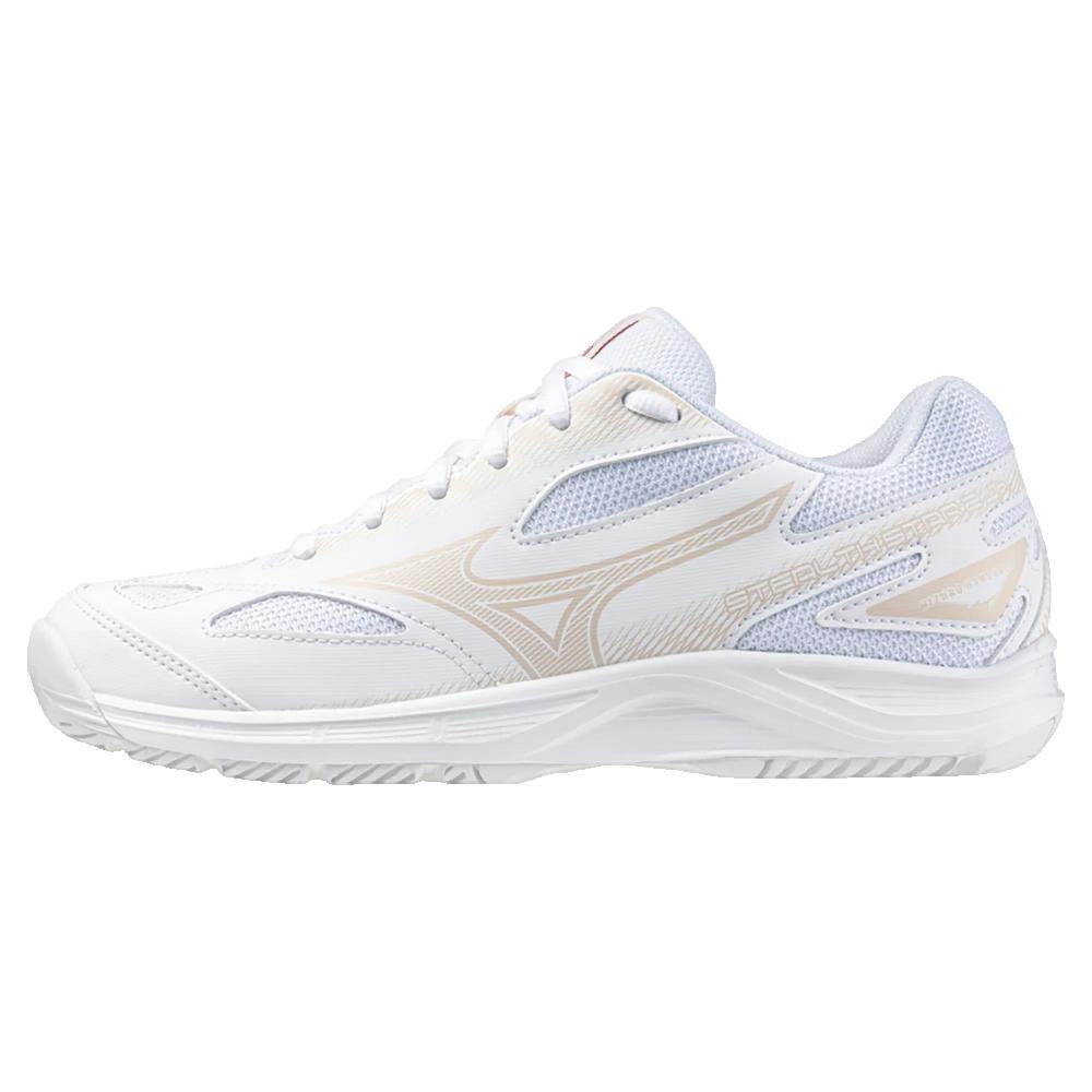 Buty do piłki ręcznej dziecięce Mizuno Stealth Star 2 J white/salsa/black WYSYŁKA W 24H 30 DNI NA ZWROT