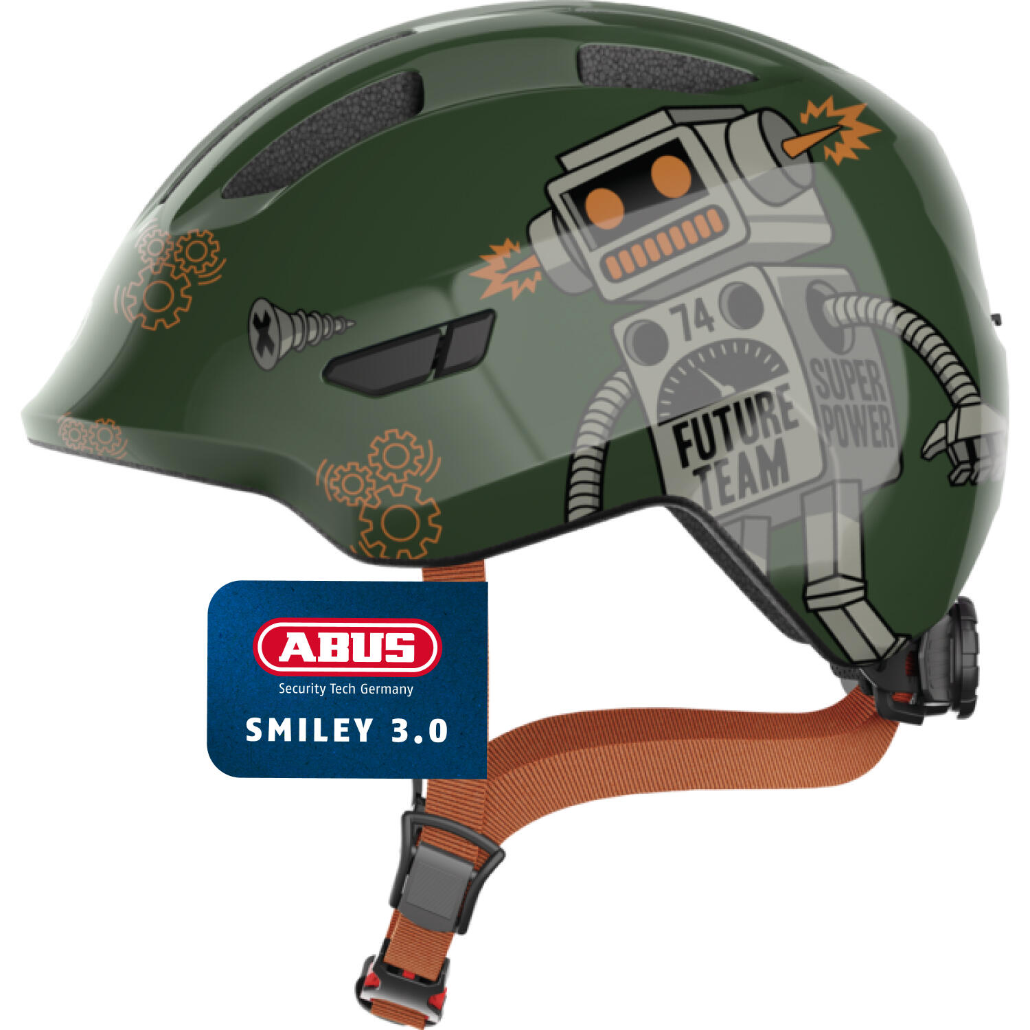 ABUS Smiley 3.0 Helmet Kids, zielony S | 45-50cm 2022 Kaski dla dzieci