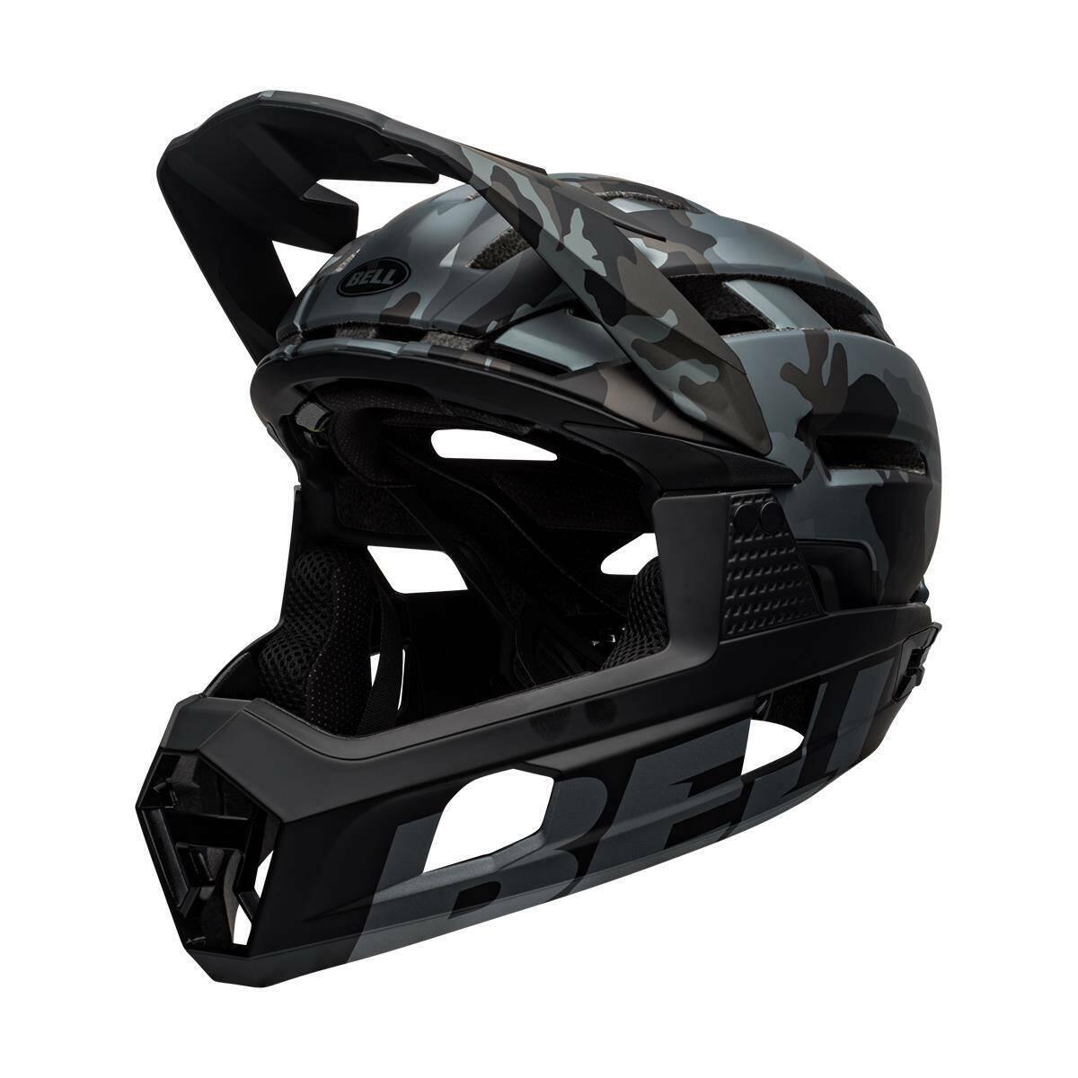 Bell, Kask full face, Super Air R MIPS Spherical, czarno-biały, rozmiar L