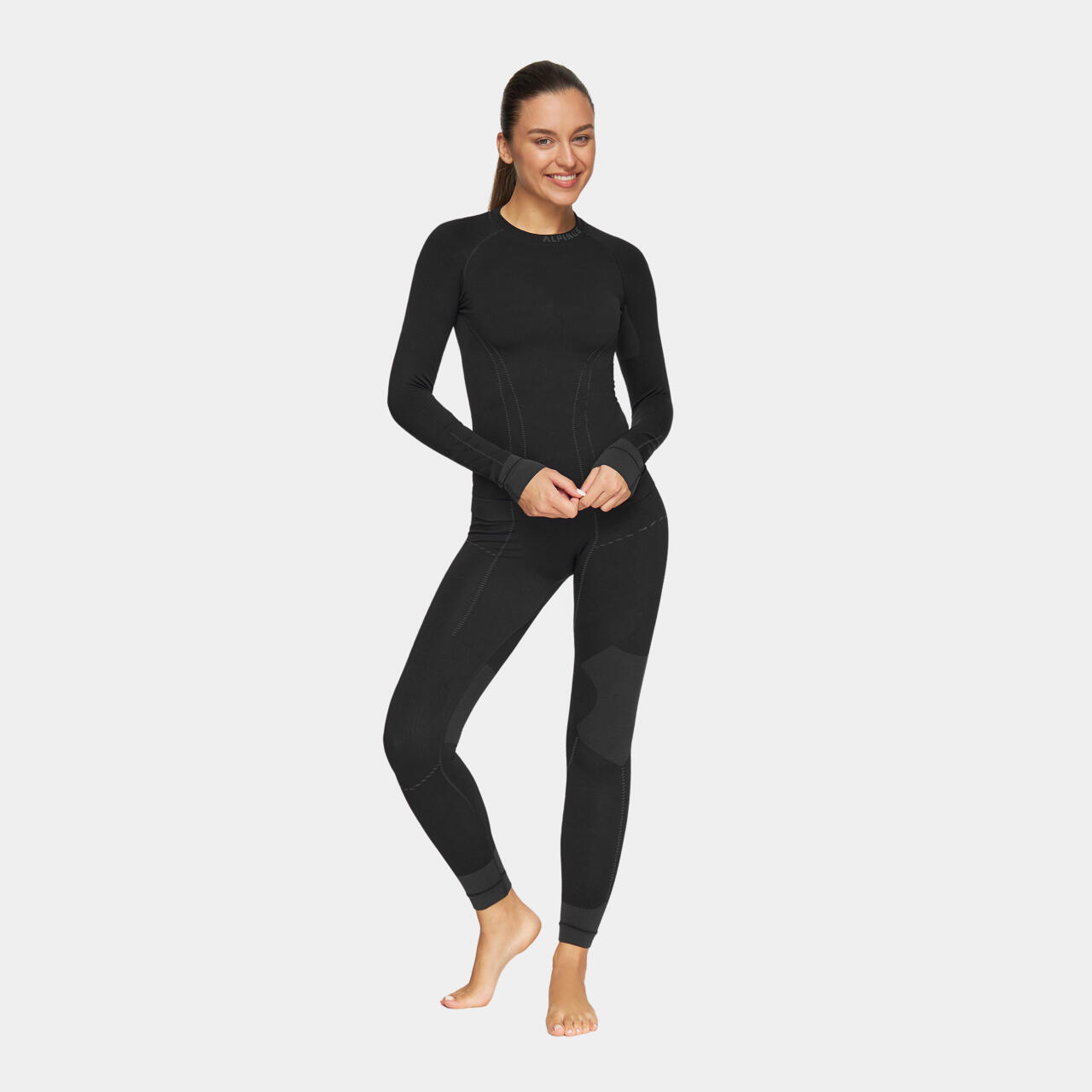Bielizna damska Alpinus Termoaktywna Tactical Base Layer Set czarna XL