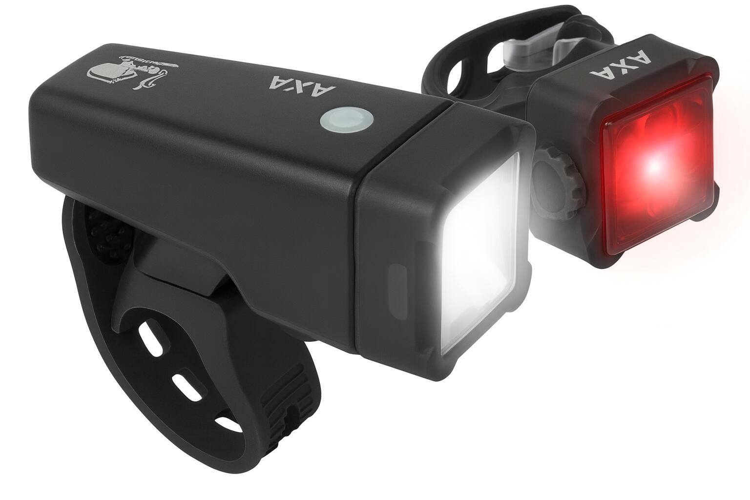 Zestaw świateł AXA Niteline T4-R ładowalny USB