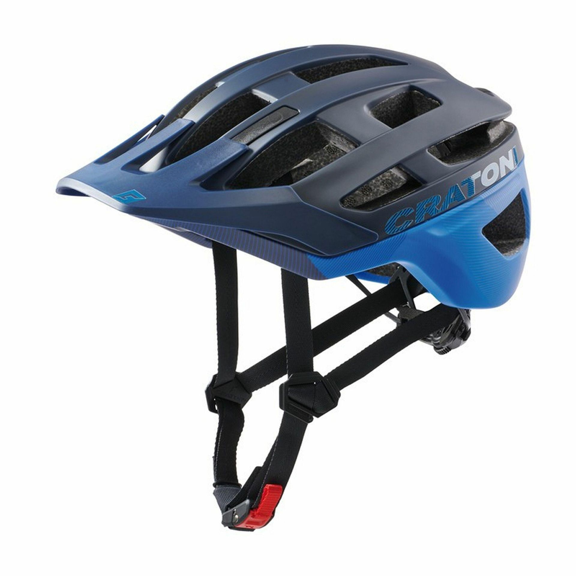 Cratoni Helmets Helmets AllRace kask rowerowy, czarno-niebieski, S-M 52-57