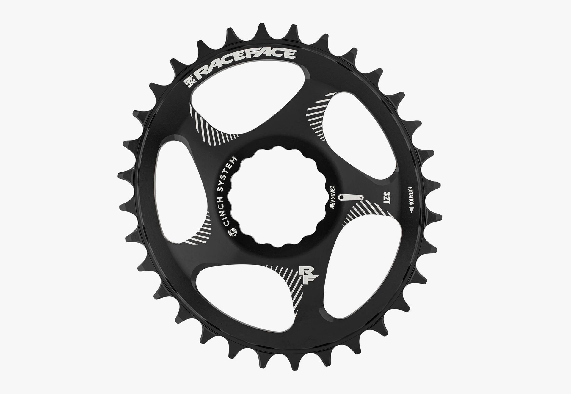 Race face Race Face DM Cinch Oval Zębatka rowerowa 10/11/12-rz., black 34T 2020 Zębatki przednie 1973339382