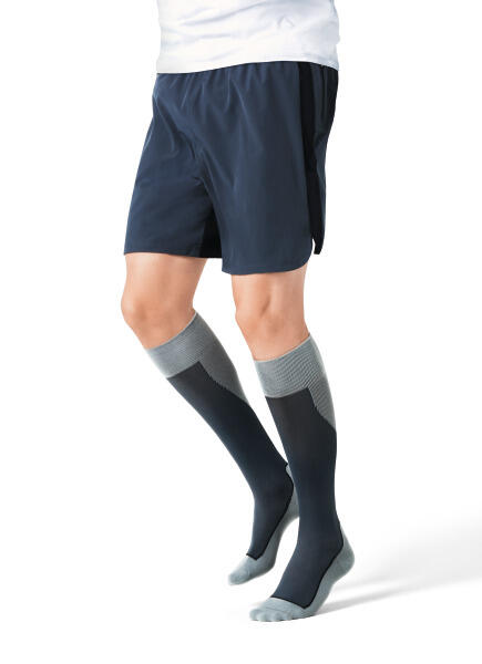 JOBST Sport podkolanówki uciskowe dla aktywnych szaro-grafitowe - rozmiar L