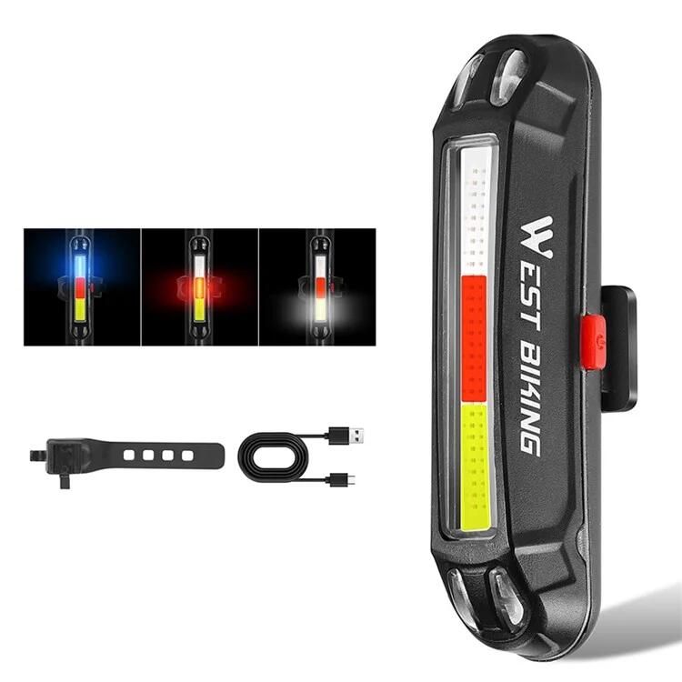 Tylnie światło rowerowe LED USB, lampka ostrzegawcza - T3