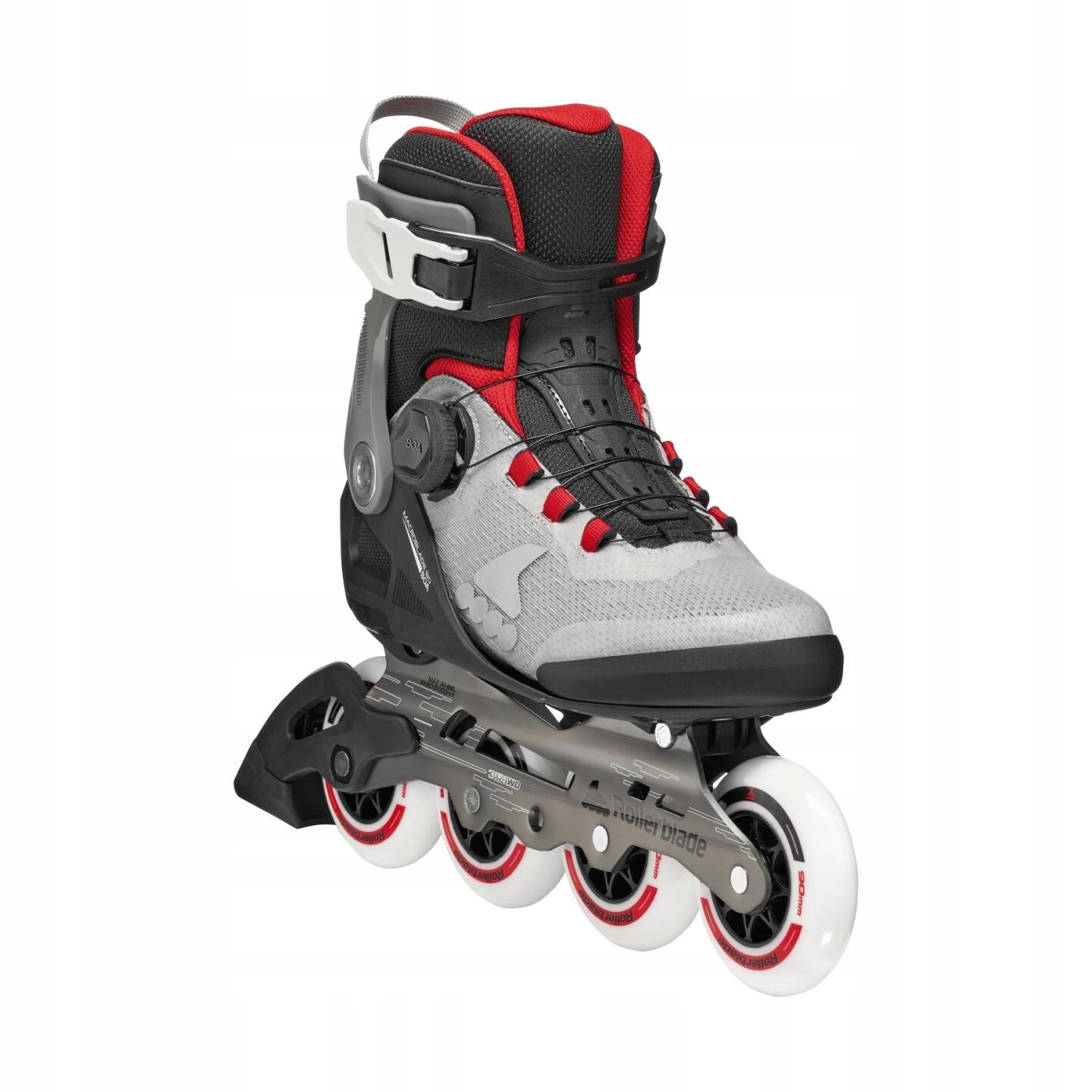 Rolki męskie Rollerblade Macroblade 90 Boa Black/Grey/Red EUR 45,5