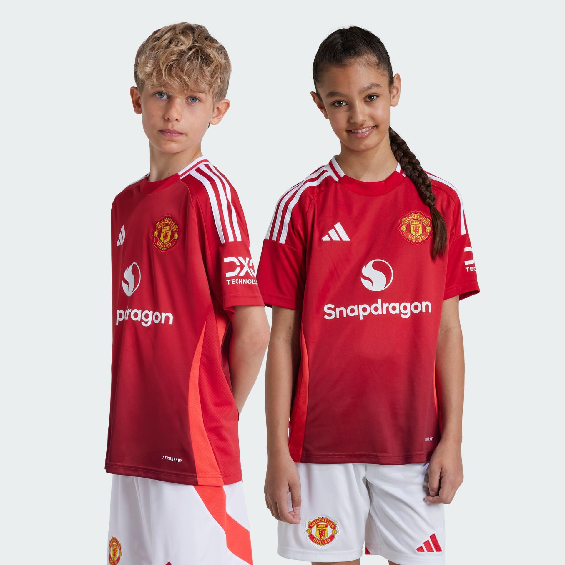 Dziecięca Koszulka ADIDAS MUFC H JSY Y IT1972 – Czerwony