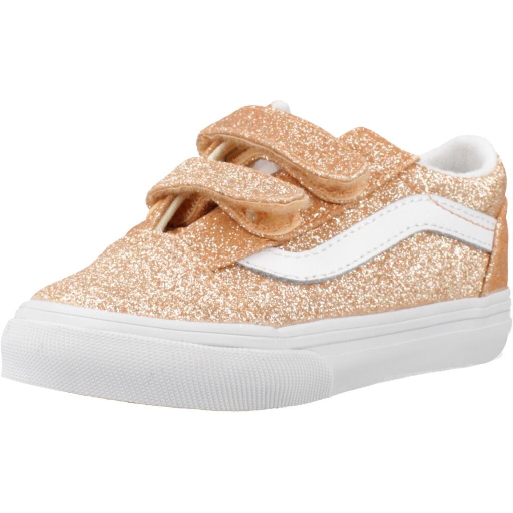 Buty VANS OLD SKOOL V GLITTER Pomarańczowy