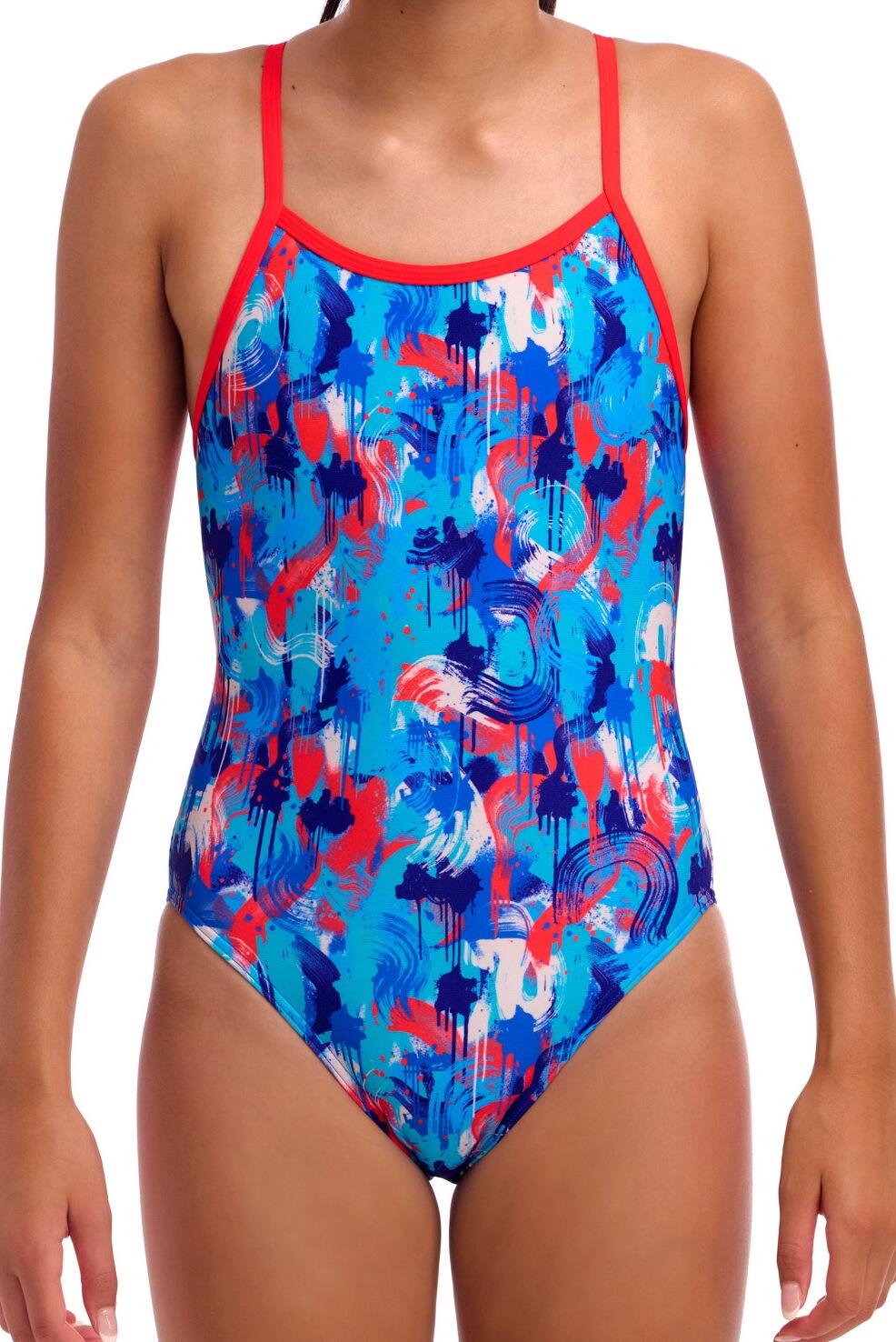 Strój do pływania dziewczęcy Funkita Messy Messy Single Strap