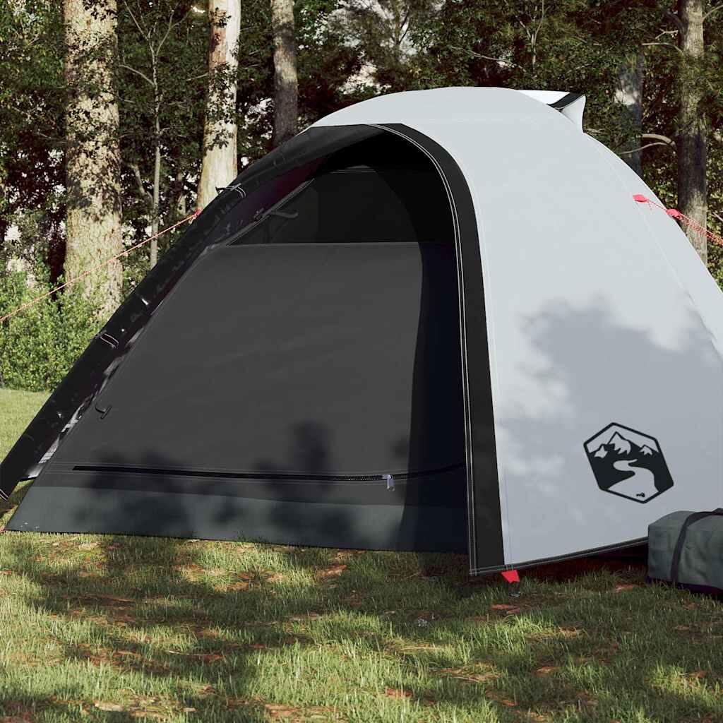 vidaXL Namiot kempingowy, 4-os., biały, 267x272x145 cm, tafta 185T