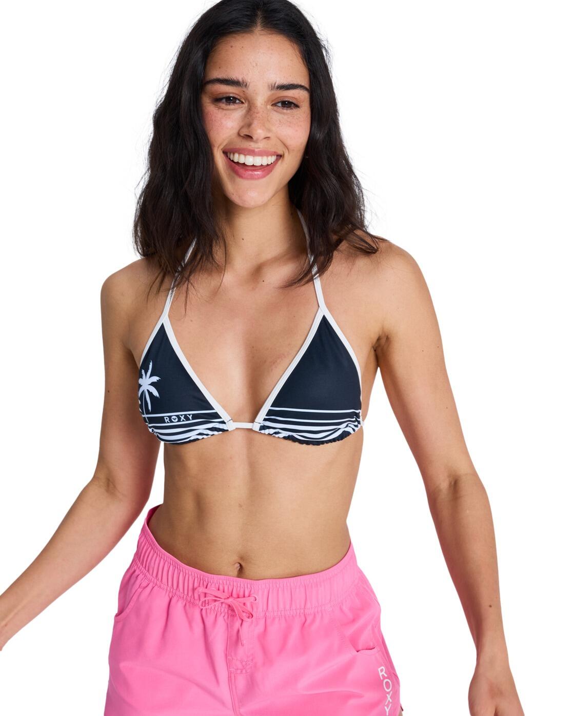 Trójkątny stanik bikini dla Kobiety THE RETRO ESSENTIALS Czarny