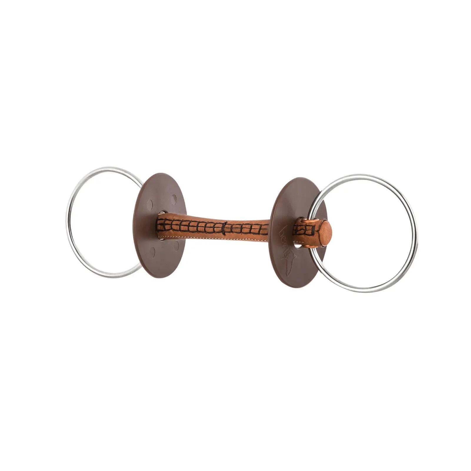Beris Wędzidło proste skórzane LEATHER BAR 20mm - BERIS - soft 65363
