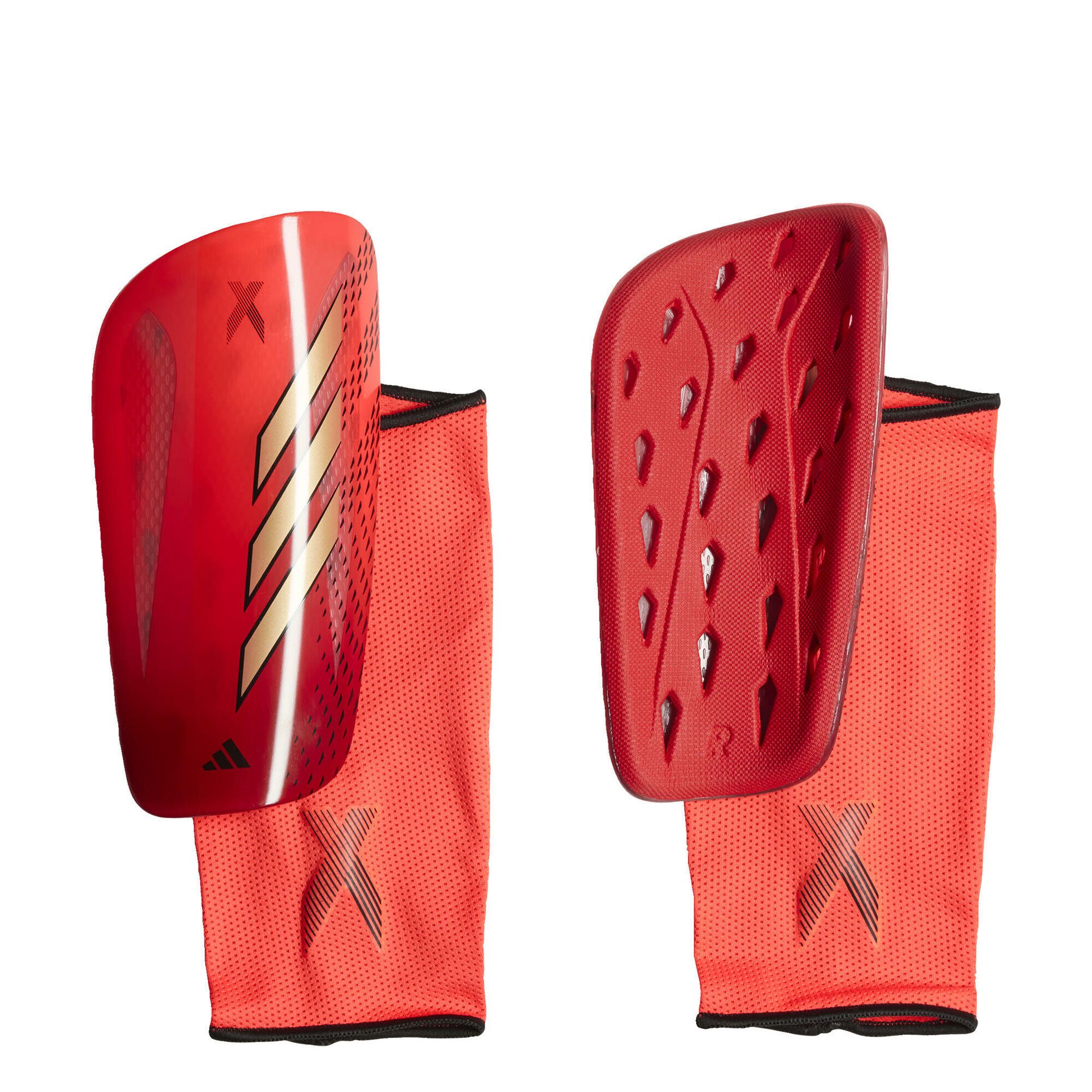 nagolenniki piłkarskie adidas x sg league - M; Czerwony