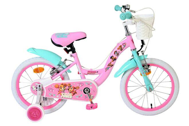 Rower dziewczęcy Paw Patrol 16 cali, różowy, hamulce ręczne