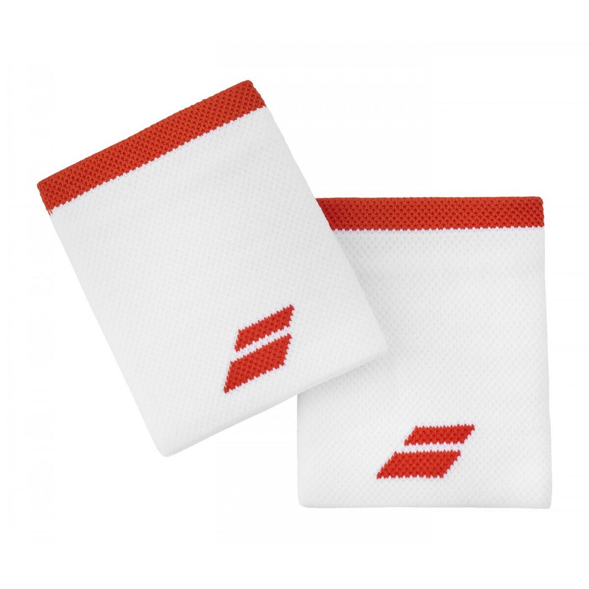 Babolat Jumbo Wristband (2 szt.) - white/fiesta red 5UA1262-1043