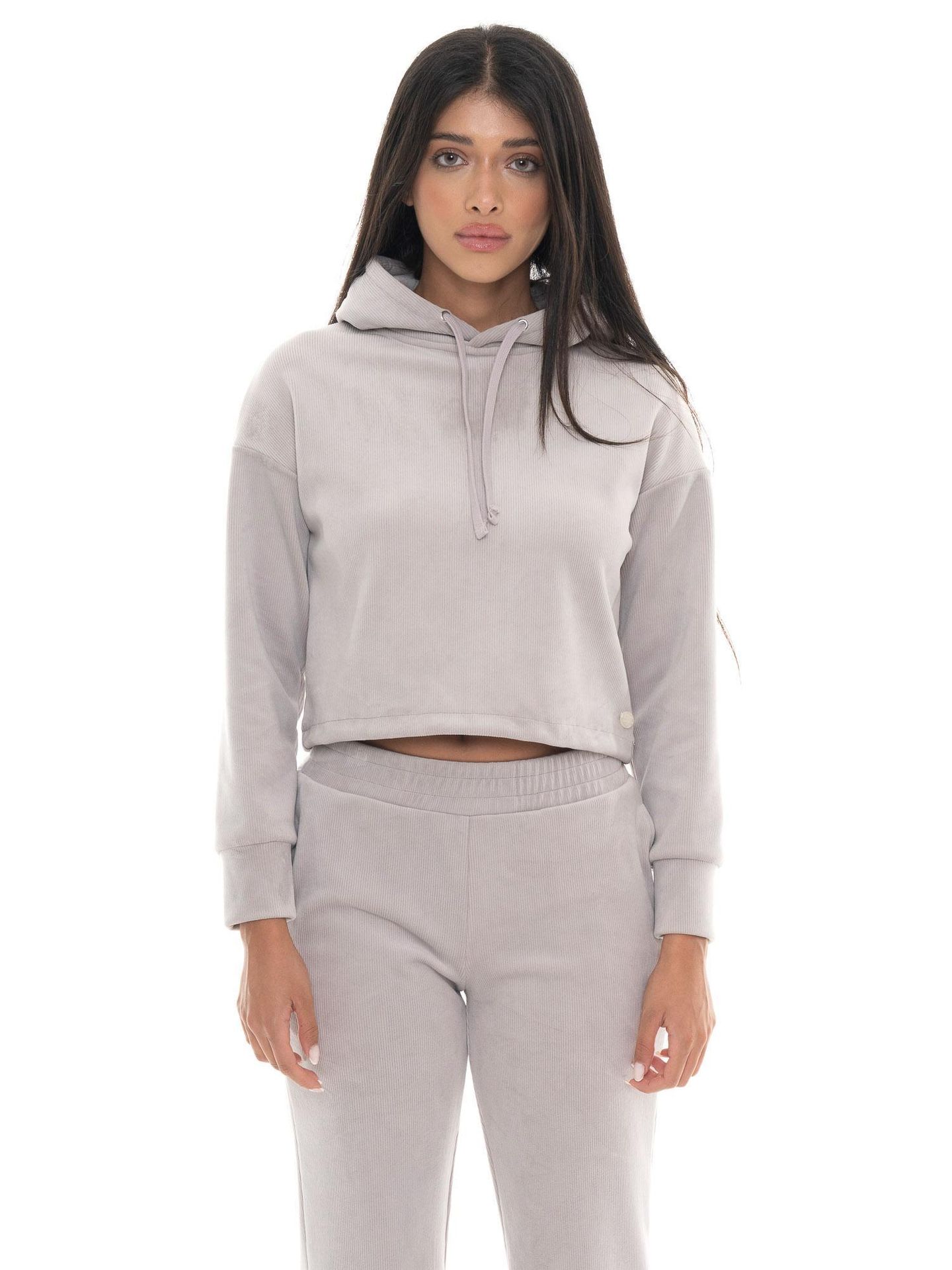 Leone 1947 Glam Winter damskie bluzy z aksamitu wciągane