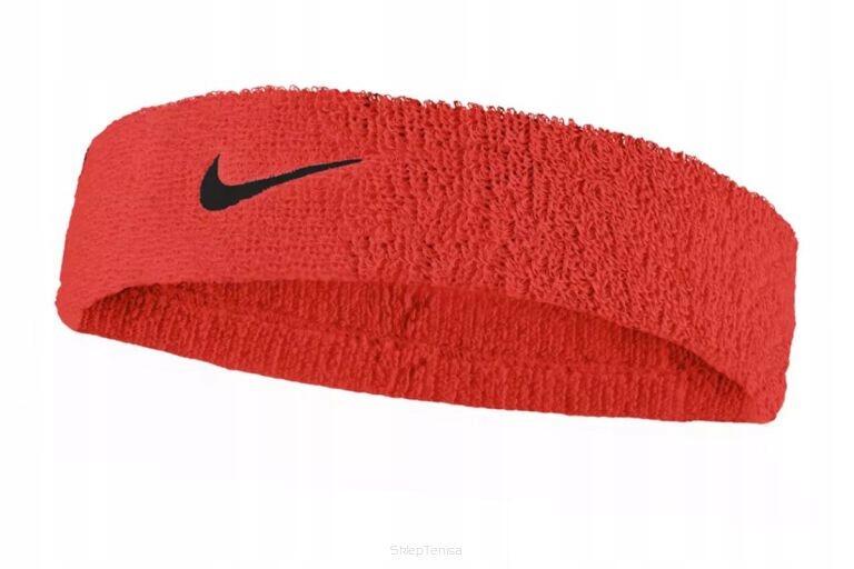 Frotka tenisowa na głowę Nike Swoosh Headband pomarańczowa