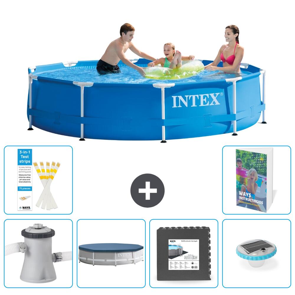 INTEX Basen ze stelażem Okrągły - 305x76 cm - 7-częściowy S312