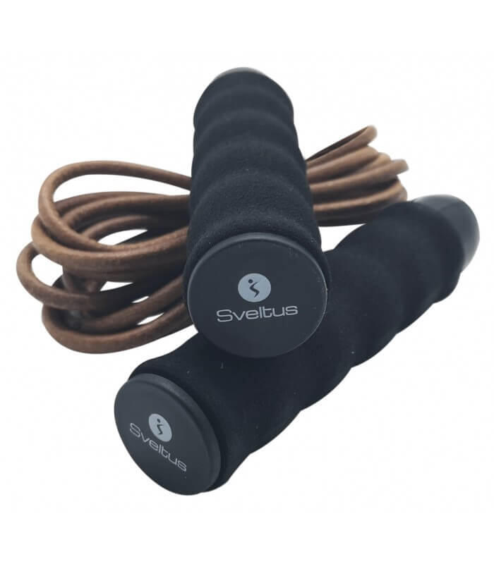 Skakanka Sveltus Leather Weighted Jump brązowa 2713 OS