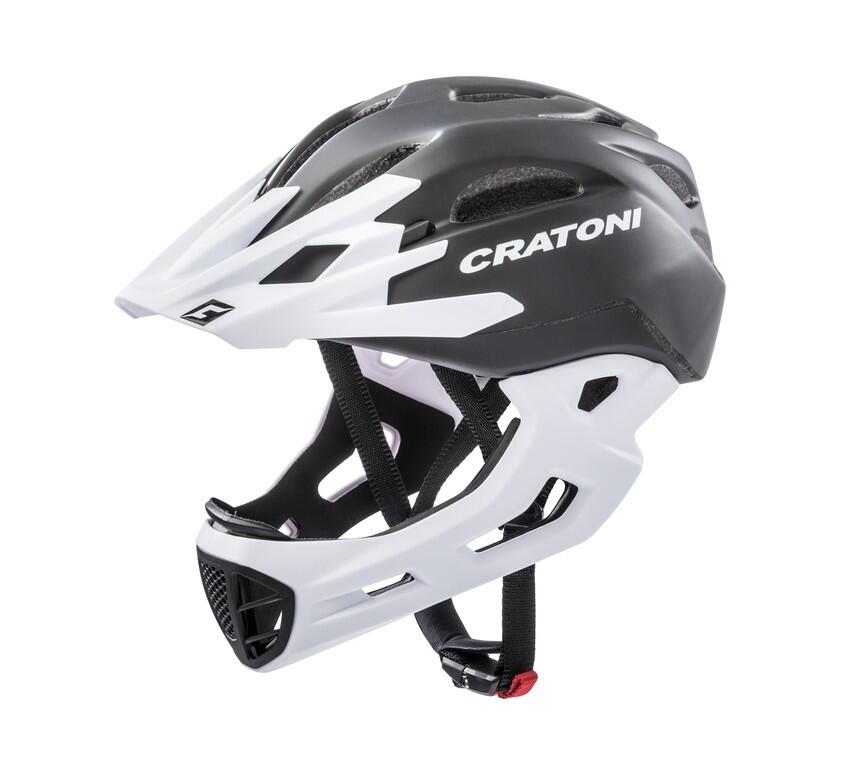 Cratoni C-Maniac Kask freeride'owy, black/white matte L/XL | 58-61cm 2020 Kaski Fullface i Downhill 2015059132