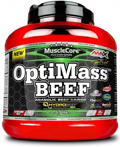 Amix Nutrition MuscleCore OptiMass Beef 2500 g podwójna czekolada