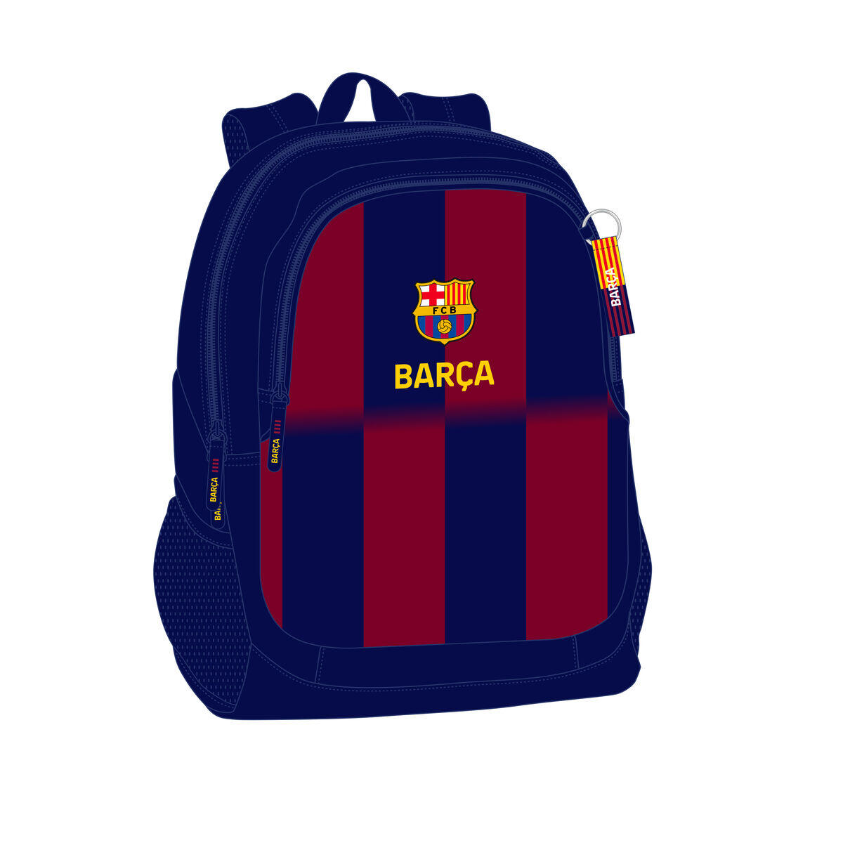 Safta F.C. BARCELONA 1. WYPOSAŻENIE 25/26 - Plecak szkolny dla dzieci, idealny dla dzieci w różnym wieku, wygodny i wszechstronny, jakość i wytrzymałość, 32 x 16 x 44 cm, niebieski/bordowy, M, Casual