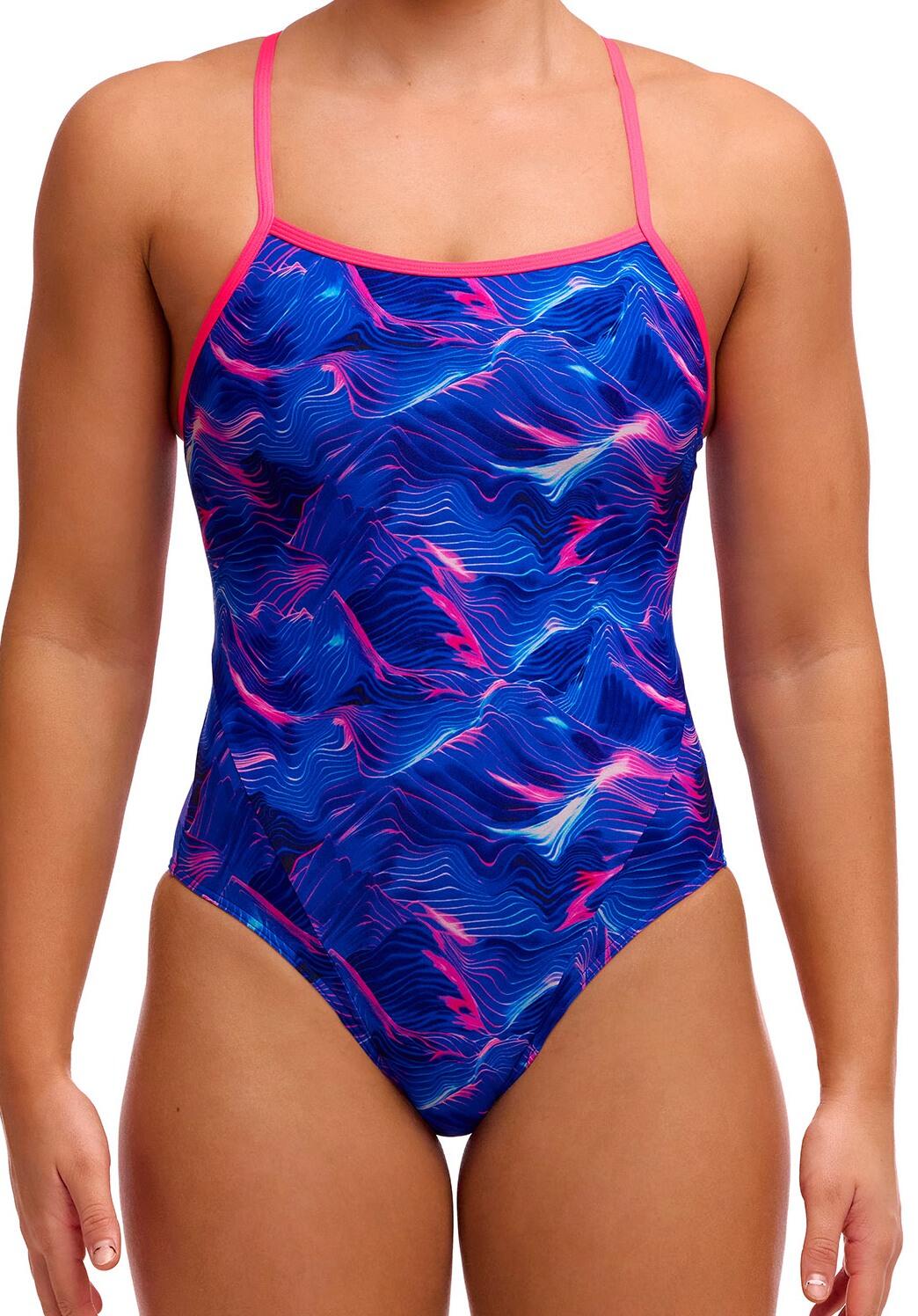 Strój do pływania menstruacyjny FUNKITA Rising Tide - Swim Secure Single Strap