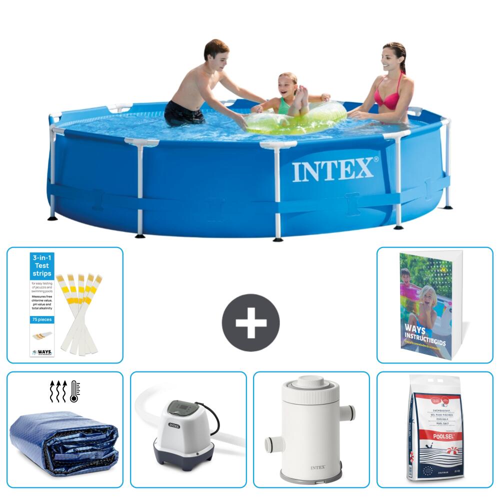 INTEX Basen ze stelażem Okrągły - 305x76 cm - 7-częściowy S155