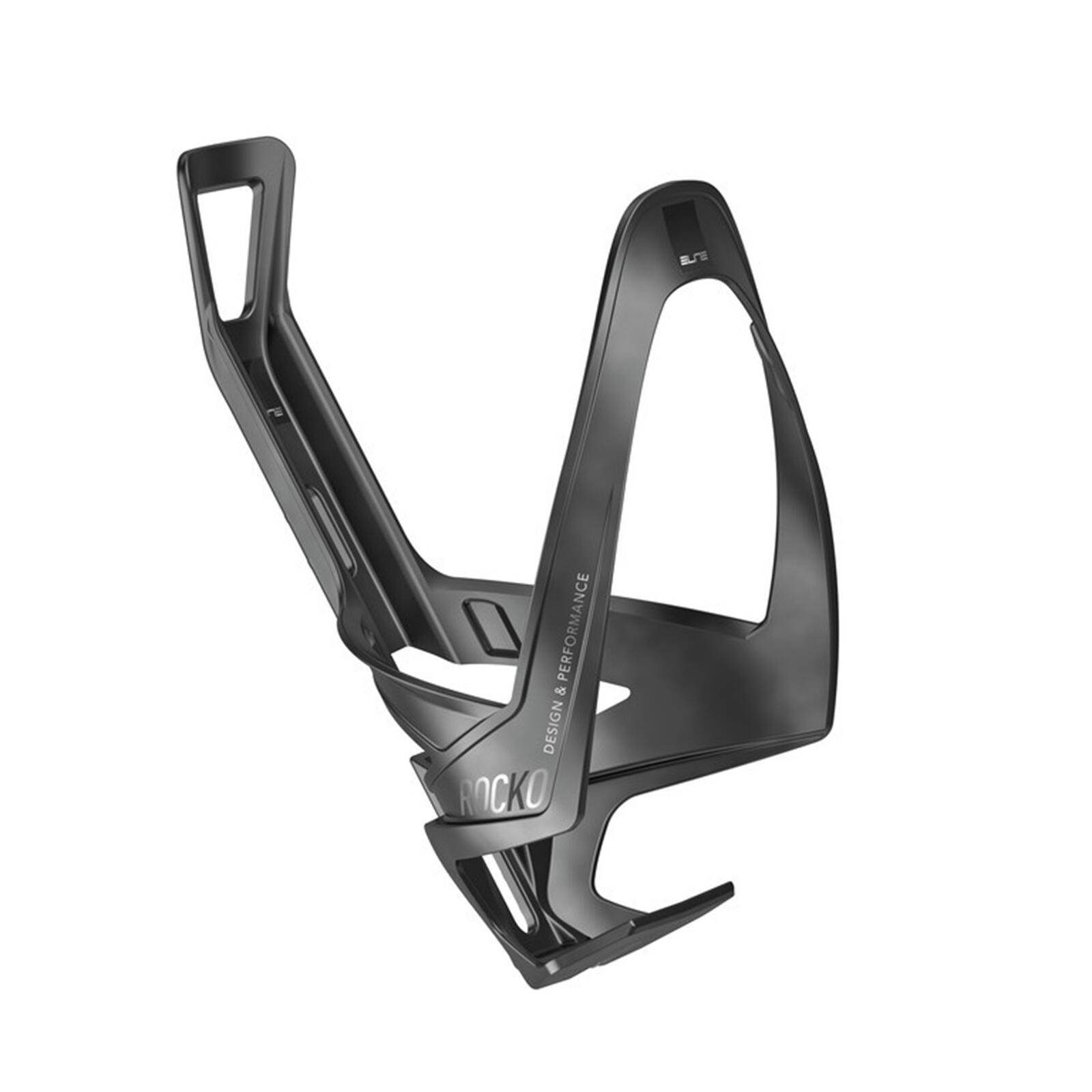 Elite 0174002 uchwyt na butelkę z piciem ELITE rocko Carbon, czarna matowa/biały (1 sztuki) 346630002