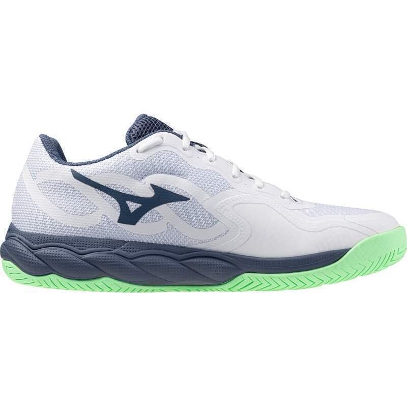 Buty do tenisa męskie Mizuno Wave Enforce Court CC white/ vintage indigo/ neo mint WYSYŁKA W 24H 30 DNI NA ZWROT