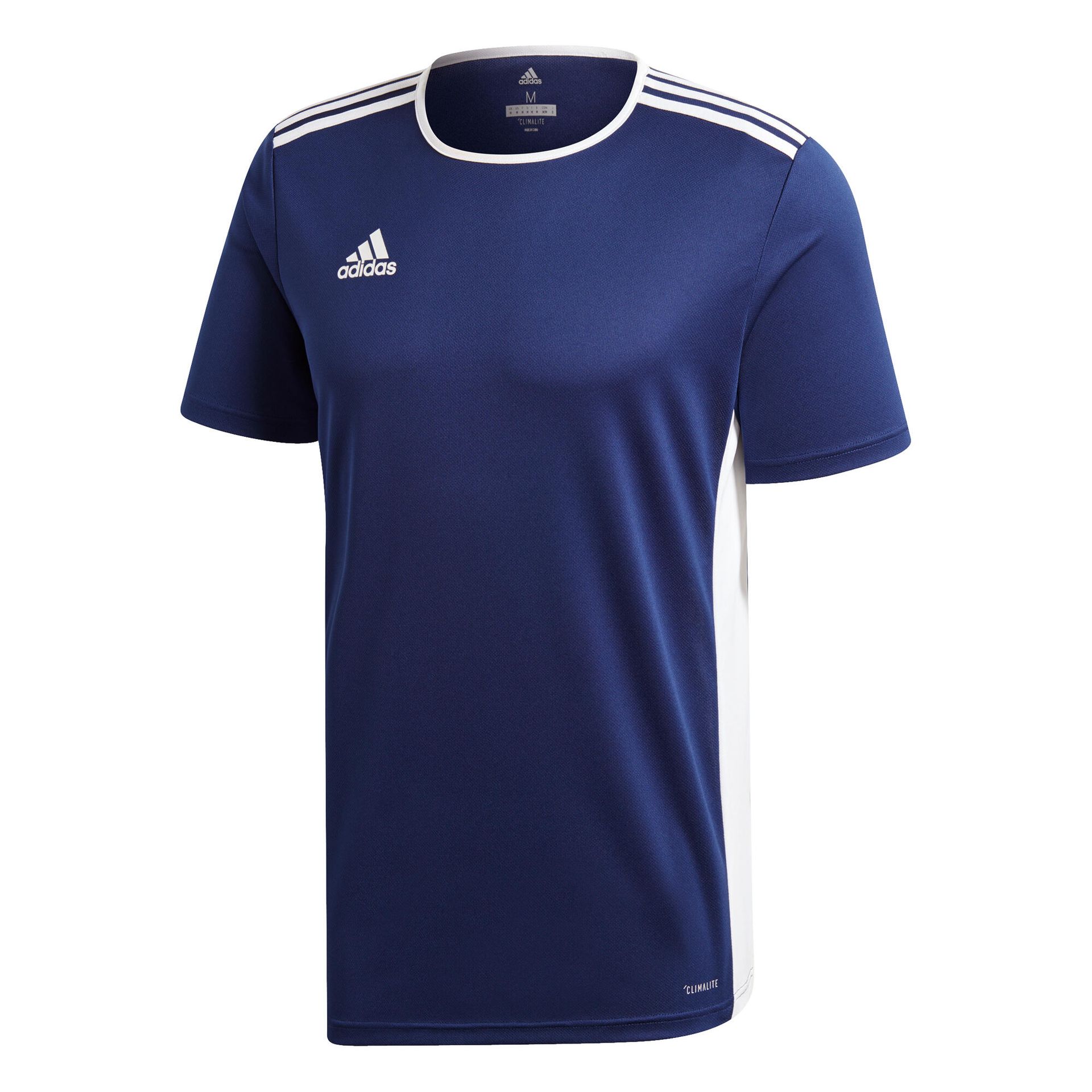 Adidas męska koszulka entrada 18 - s ciemnoniebieski/biały B0798LCKFT