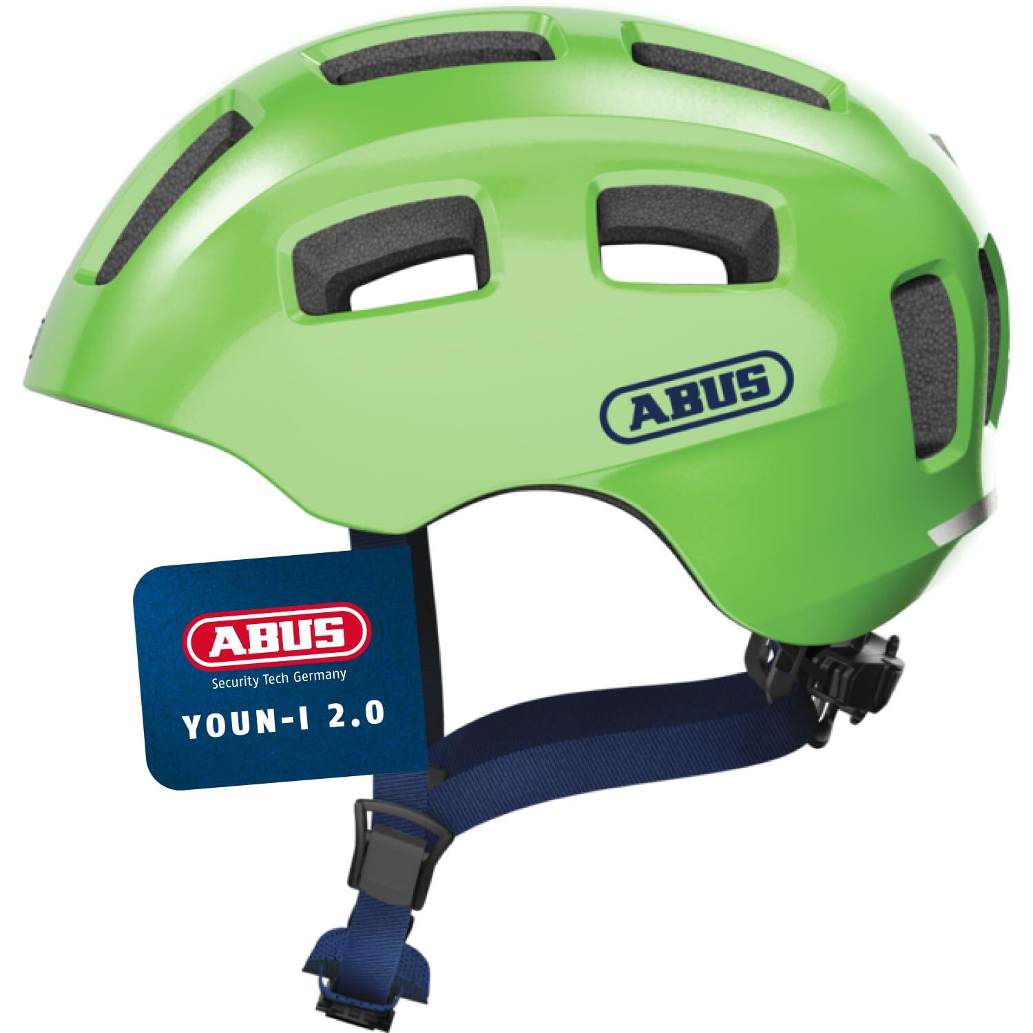 Abus Youn-I 2.0 Helmet Youth, zielony S | 48-54cm 2021 Kaski dla dzieci 40160