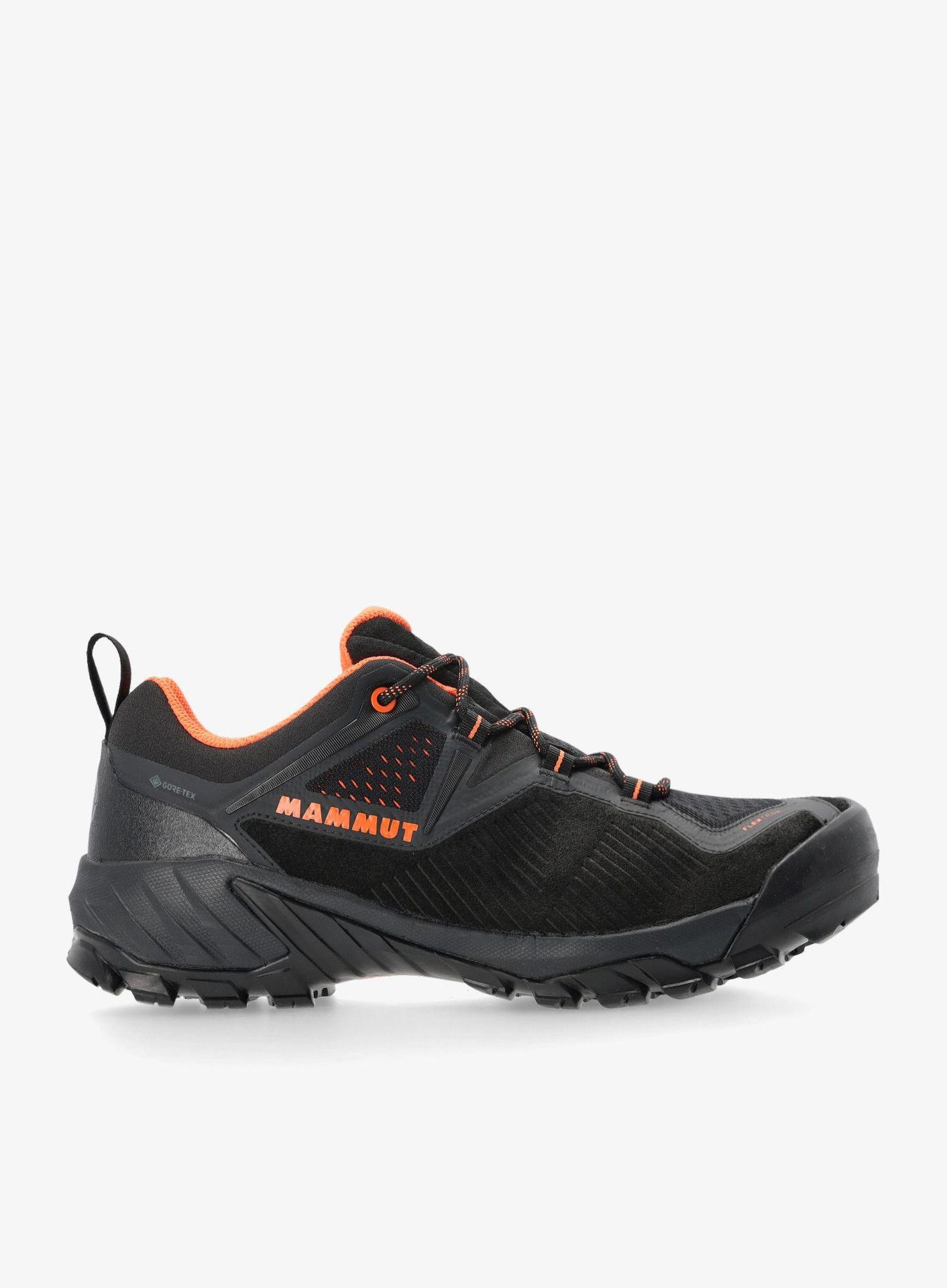Męskie buty turystyczne Mammut Sapuen Low GTX Men Rozmiar butów (UE): 44 2/3 / Kolor: czarny/pomarańczowy