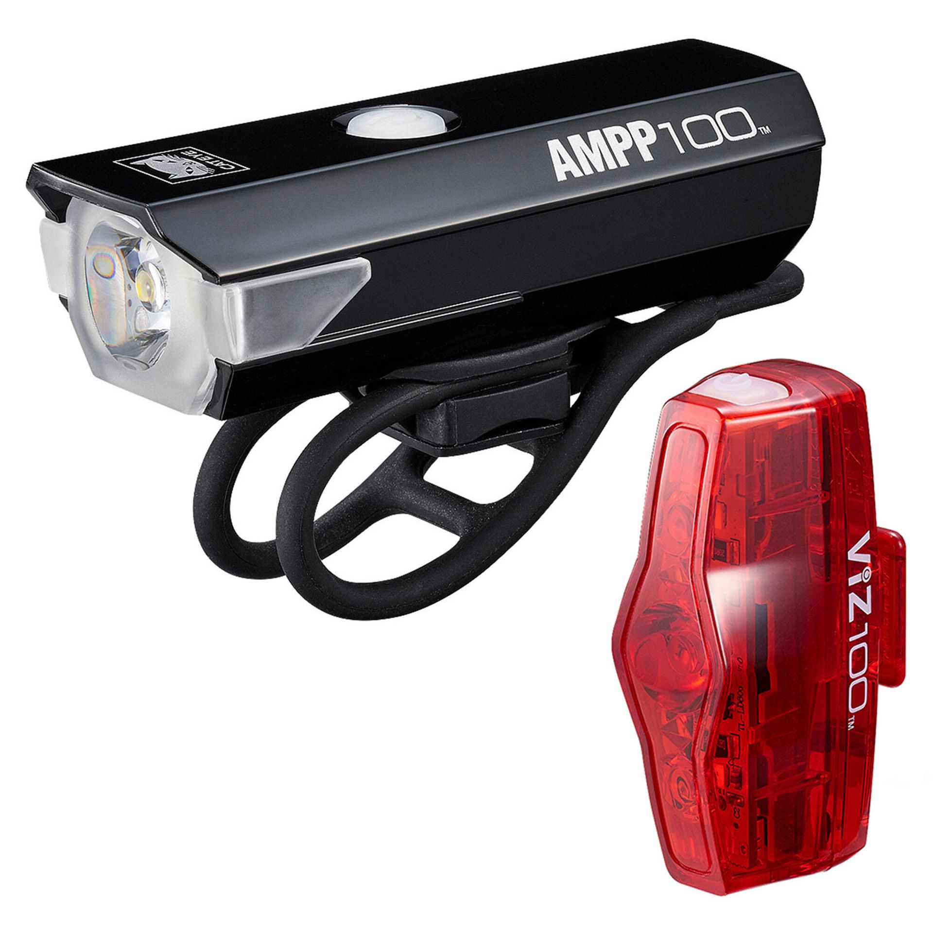 Cateye Lampy Ampp 100 Hl-El041Rc Viz100