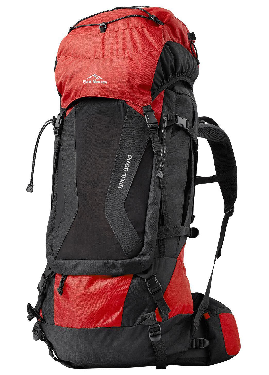 Fjord Nansen Plecak HIMIL 60+10 SOLID red/black waga 2370