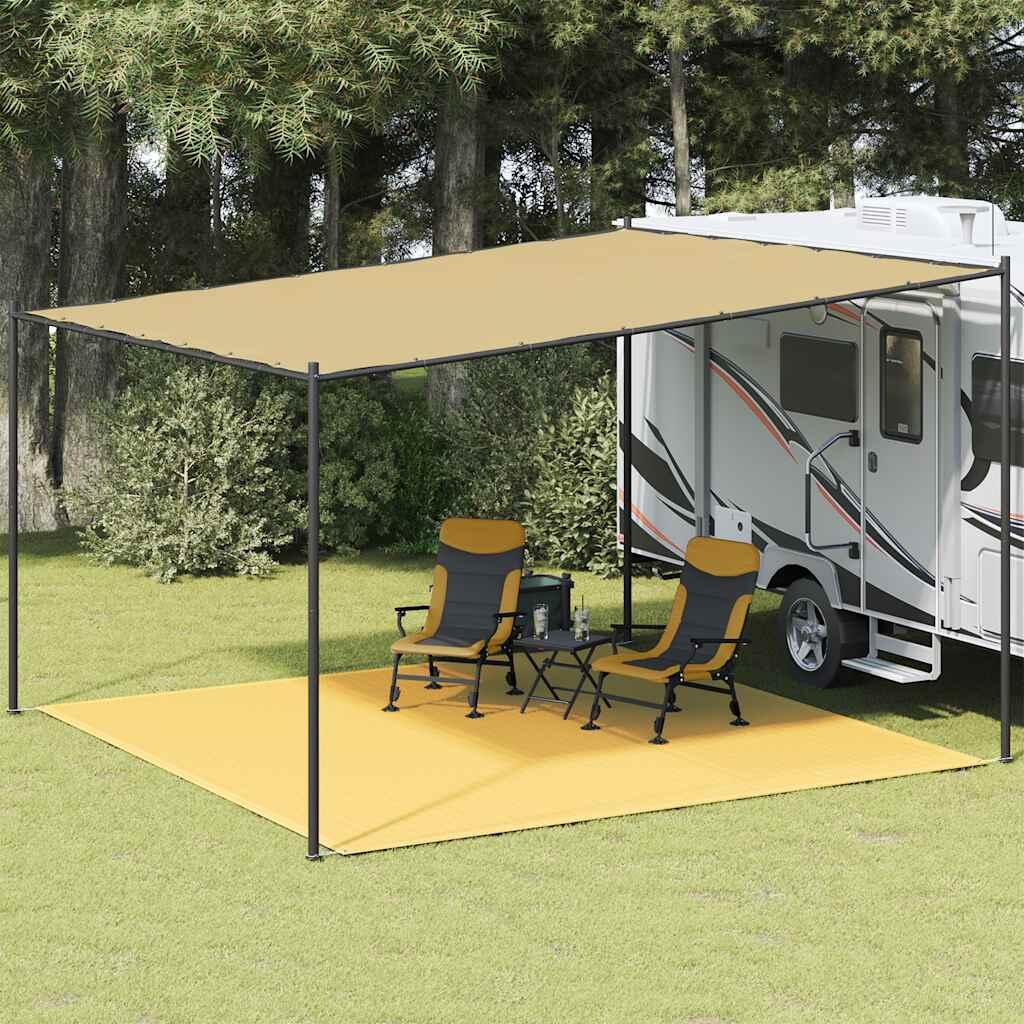 VidaXL Lumarko Wykładzina do namiotu, 400 x 400 cm, beżowa 310771 VidaXL